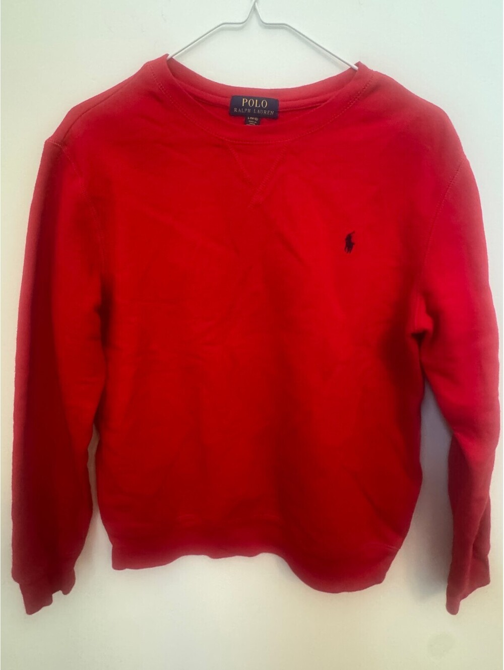 Polo Ralph Lauren red crewneck sweatshirt